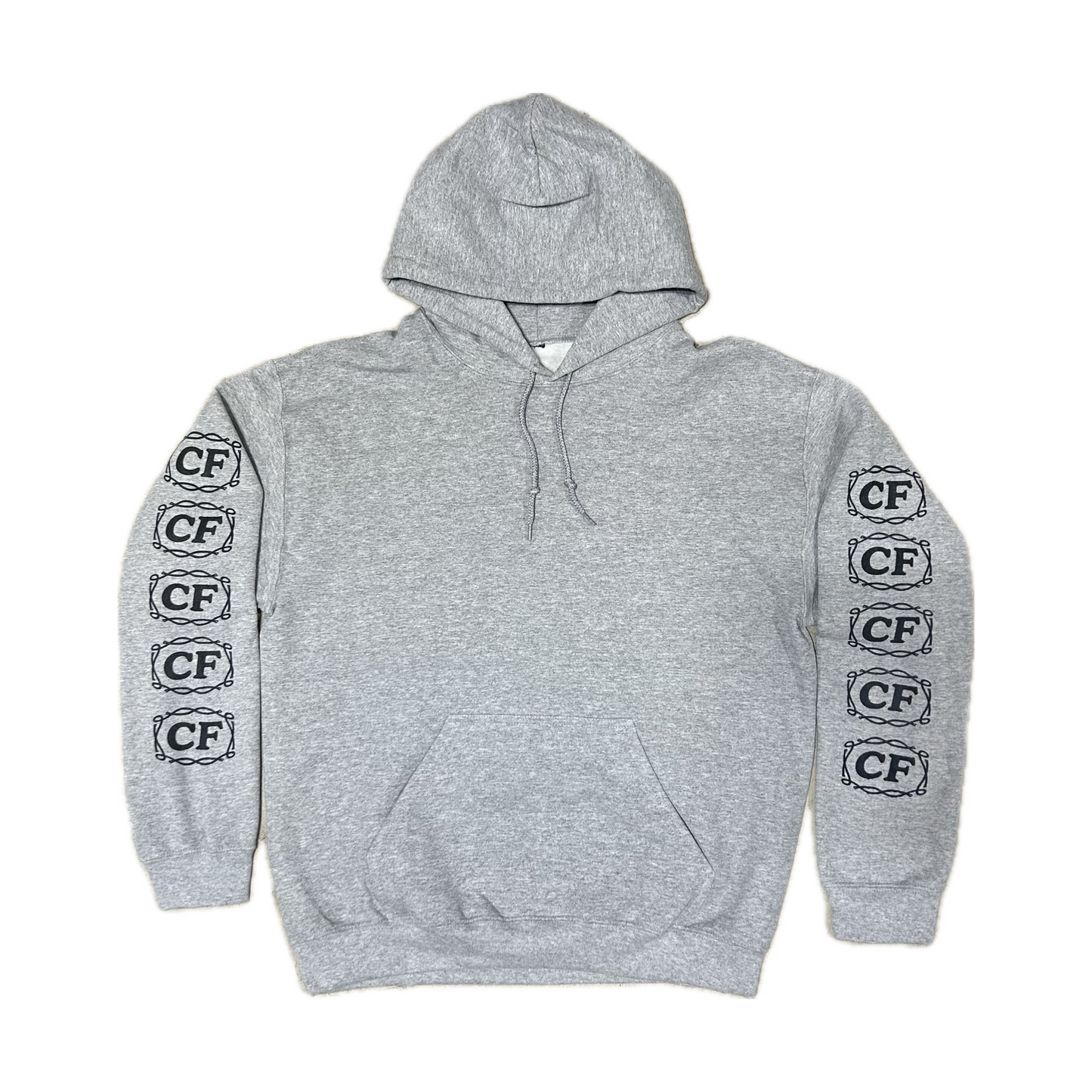 BELT BUCKLE HOODIE / GREY
